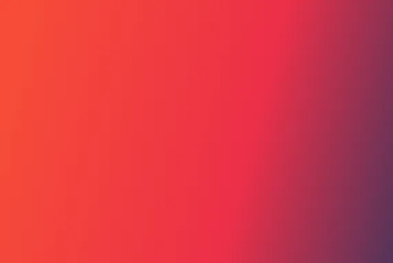 A gradient background transitioning from orange on the left to dark pink on the right.